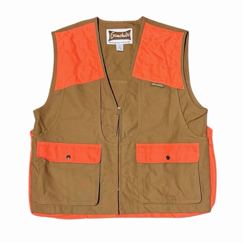 Gamehide Men's Large Heavy Duty Briar Proof Upland Field Hunting Vest 3ST NWOT‎